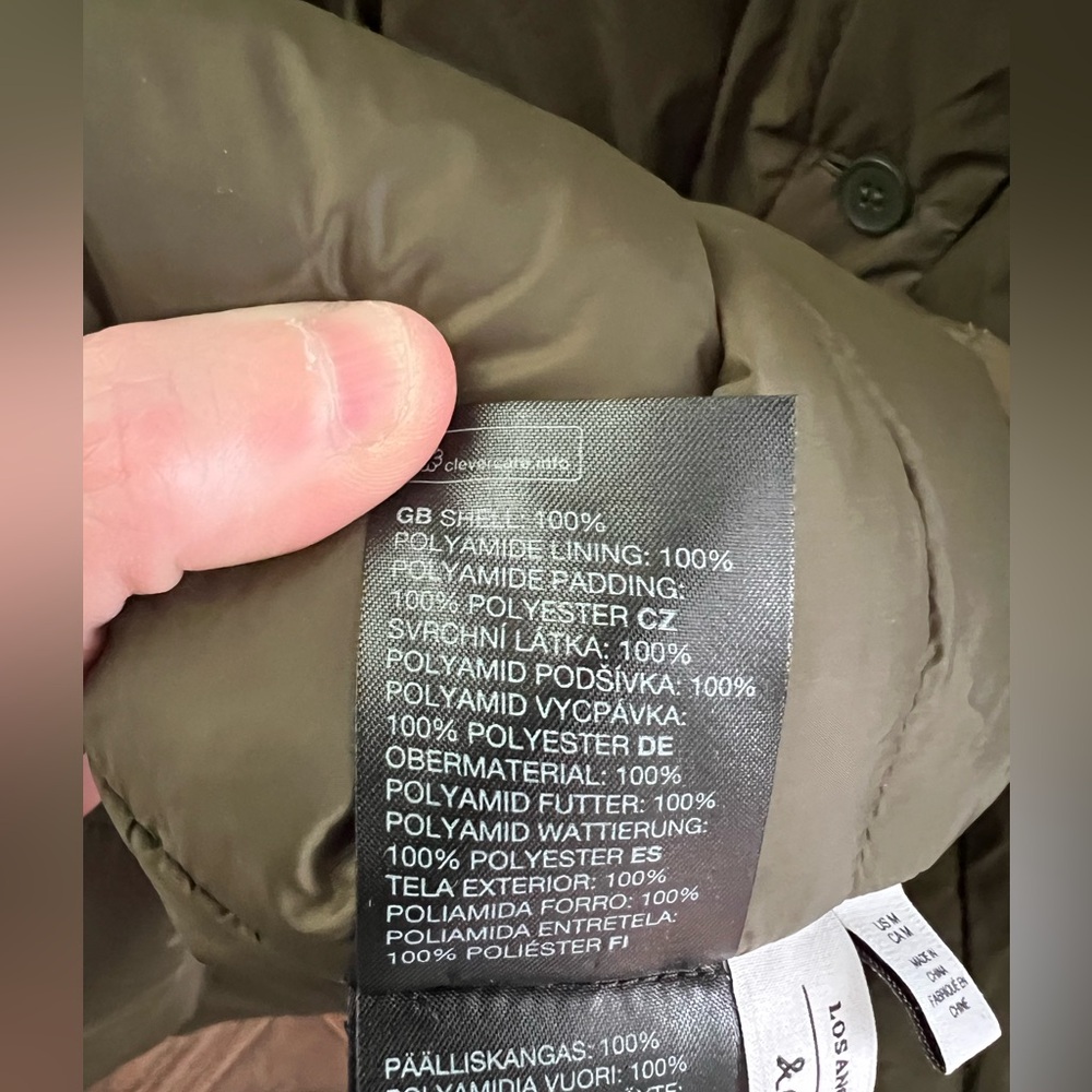 & Other Stories Belted Trench Coat In Olive Green Size Medium New - Picture 10 of 11